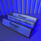 Solid Acrylic Triangle Desk Plate | GT007 - GloriousGifts.Pk | Pakistan's 1 Office & Home Decoration Brand