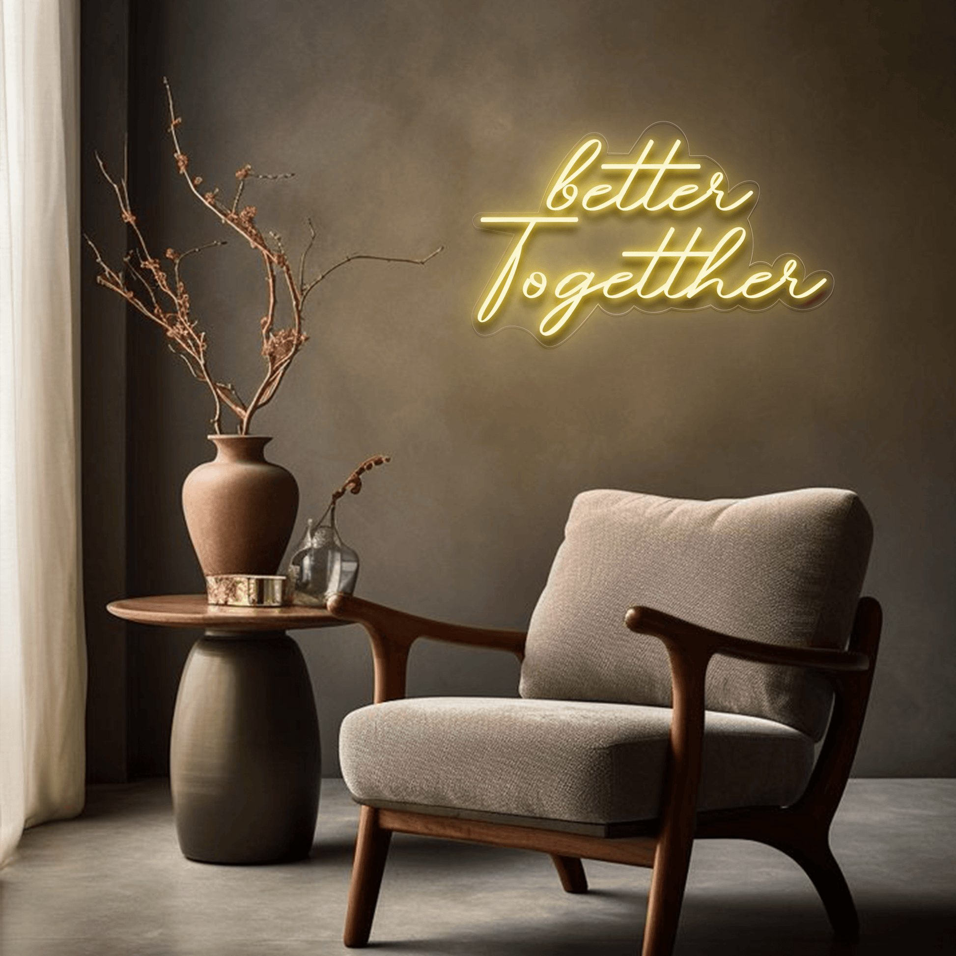 Better Together Neon Sign | GF001 - GloriousGifts.Pk | Pakistan's 1 Office & Home Decoration Brand
