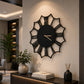 Black Oversized Silent Wooden Clock | GC013 - GloriousGifts.Pk | Pakistan's 1 Office & Home Decoration Brand