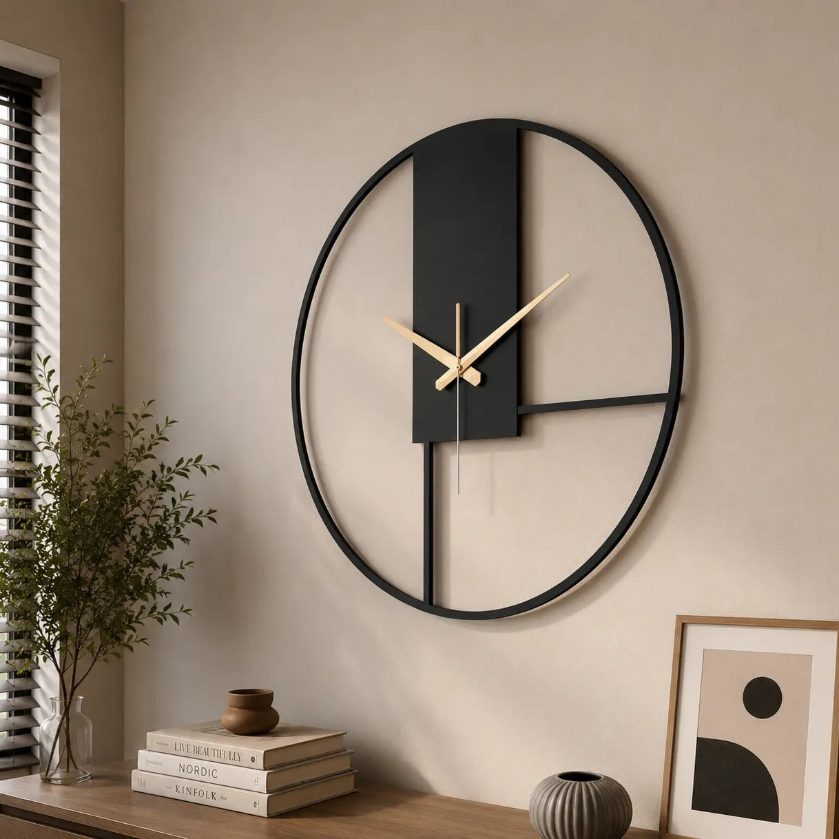 Nordic Large Minimalist Wall Clock | GC017 - GloriousGifts.Pk | Pakistan's 1 Office & Home Decoration Brand
