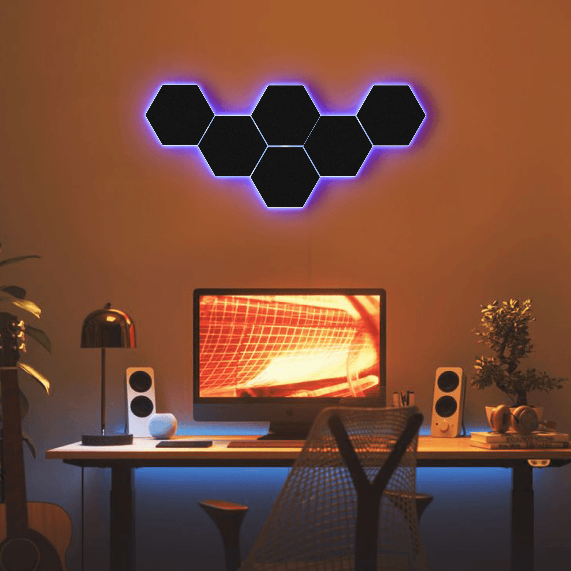 LED HEXAGONE 3D PENAL 16 LIGHTS | GS016 - GloriousGifts.Pk | Pakistan's 1 Office & Home Decoration Brand