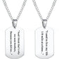 Customize Dogtag Neckless |GG005 - GloriousGifts.Pk | Pakistan's 1 Office & Home Decoration Brand