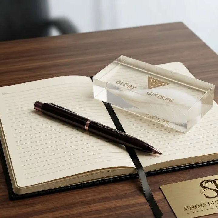 Personalized Notebook & Engraved Pen Set |GD101 - GloriousGifts.Pk | Pakistan's 1 Office & Home Decoration Brand
