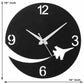Airplane Round Wooden Clock  for Living Room | GC004 - GloriousGifts.Pk | Pakistan's 1 Office & Home Decoration Brand