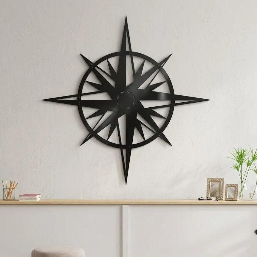 Wooden Compass Wall Art Nursery Décor |GW015