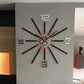 Large Silver & Black Mirror Clock  Unique Gift | GC001 - GloriousGifts.Pk | Pakistan's 1 Office & Home Decoration Brand