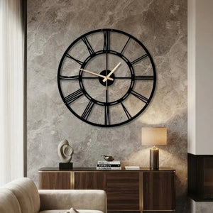 Large Black Roman Clock  Unique Design | GC018