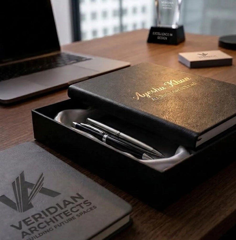 Personalized premium Diary, Metal Black Pen Gift Set GD106