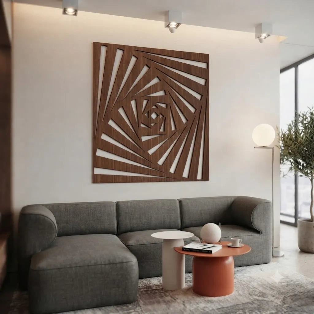 Wooden Wall Art Square in Depth Decorative Panel GW014 - GloriousGifts.Pk | Pakistan's 1 Office & Home Decoration Brand