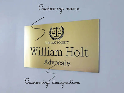 Custom Office Sign Engraved/Printed | GD014 - GloriousGifts.Pk | Pakistan's 1 Office & Home Decoration Brand