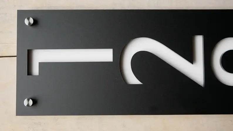 Vertical House Number Plaque | GN023 - GloriousGifts.Pk | Pakistan's 1 Office & Home Decoration Brand