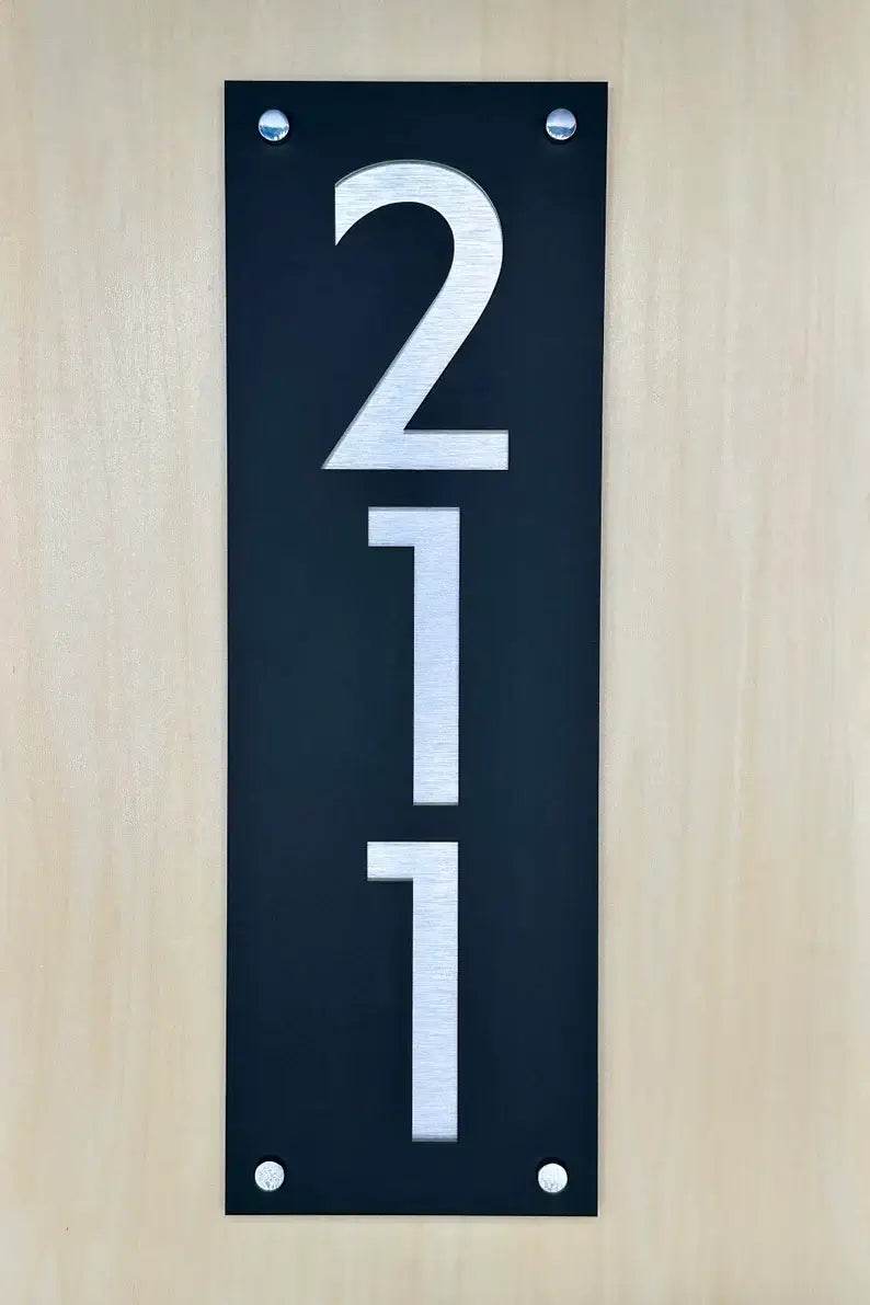 Vertical House Number Plaque | GN023 - GloriousGifts.Pk | Pakistan's 1 Office & Home Decoration Brand