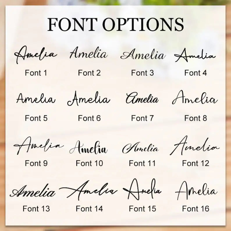 Personalized Transparent Desk Plate | GT012