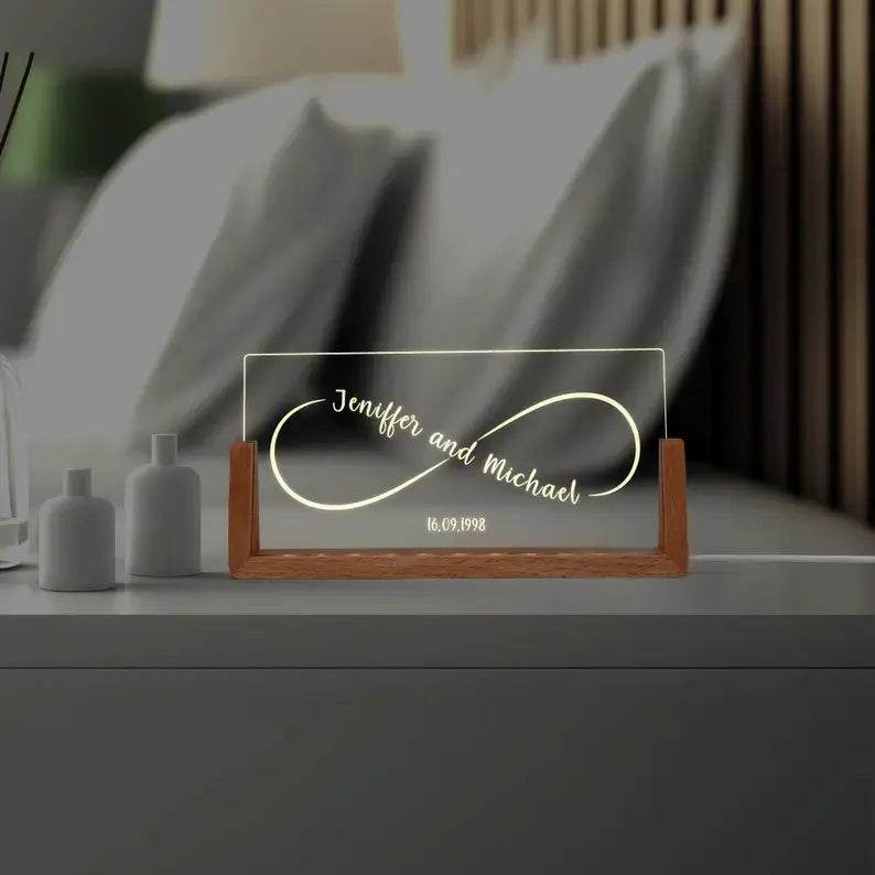 Infinity Night Light Wedding & Anniversary Gift |GG006 - GloriousGifts.Pk | Pakistan's 1 Office & Home Decoration Brand