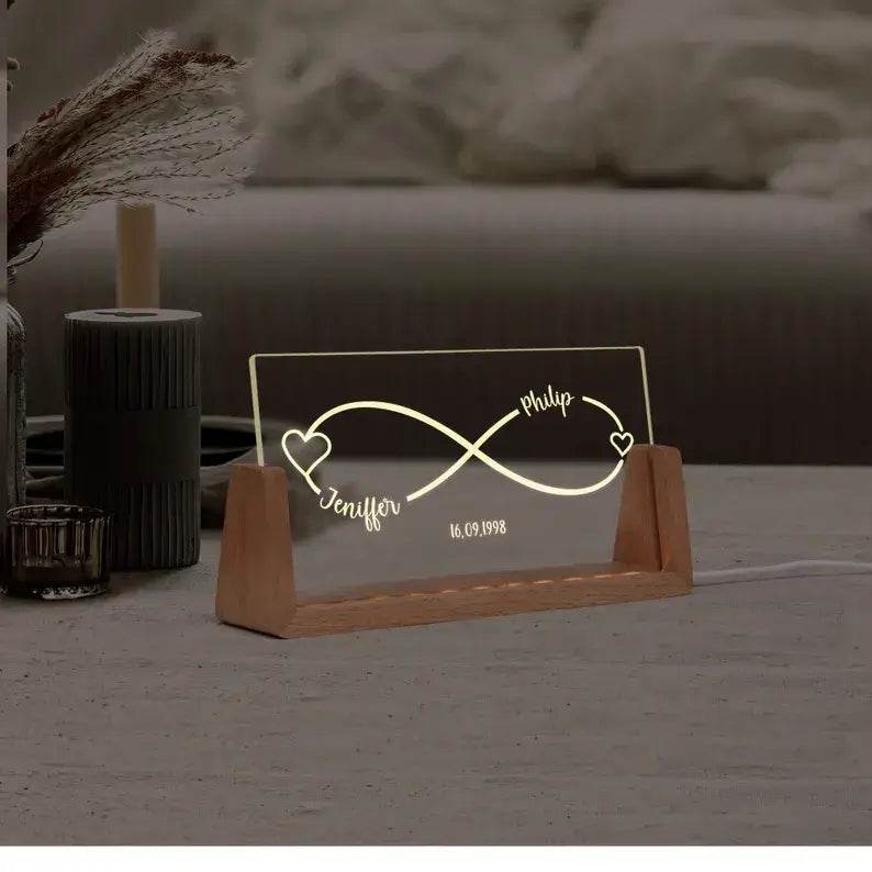 Infinity Night Light Wedding & Anniversary Gift |GG006 - GloriousGifts.Pk | Pakistan's 1 Office & Home Decoration Brand