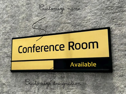 Custom Conference Room Sign Busy/Available | GD013