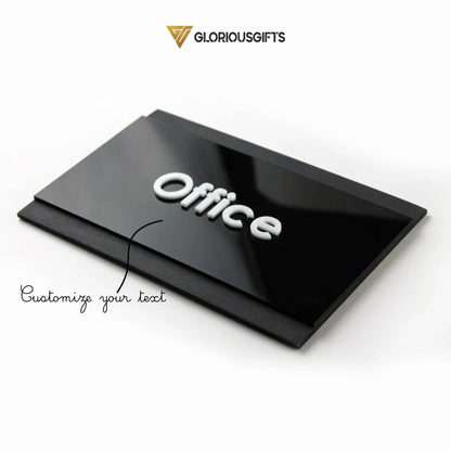 3D Double Base Door Name Plate | GD005 - GloriousGifts.Pk | Pakistan's 1 Office & Home Decoration Brand