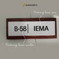 Acrylic + Wooden Door Name Plate | GD006 - GloriousGifts.Pk | Pakistan's 1 Office & Home Decoration Brand