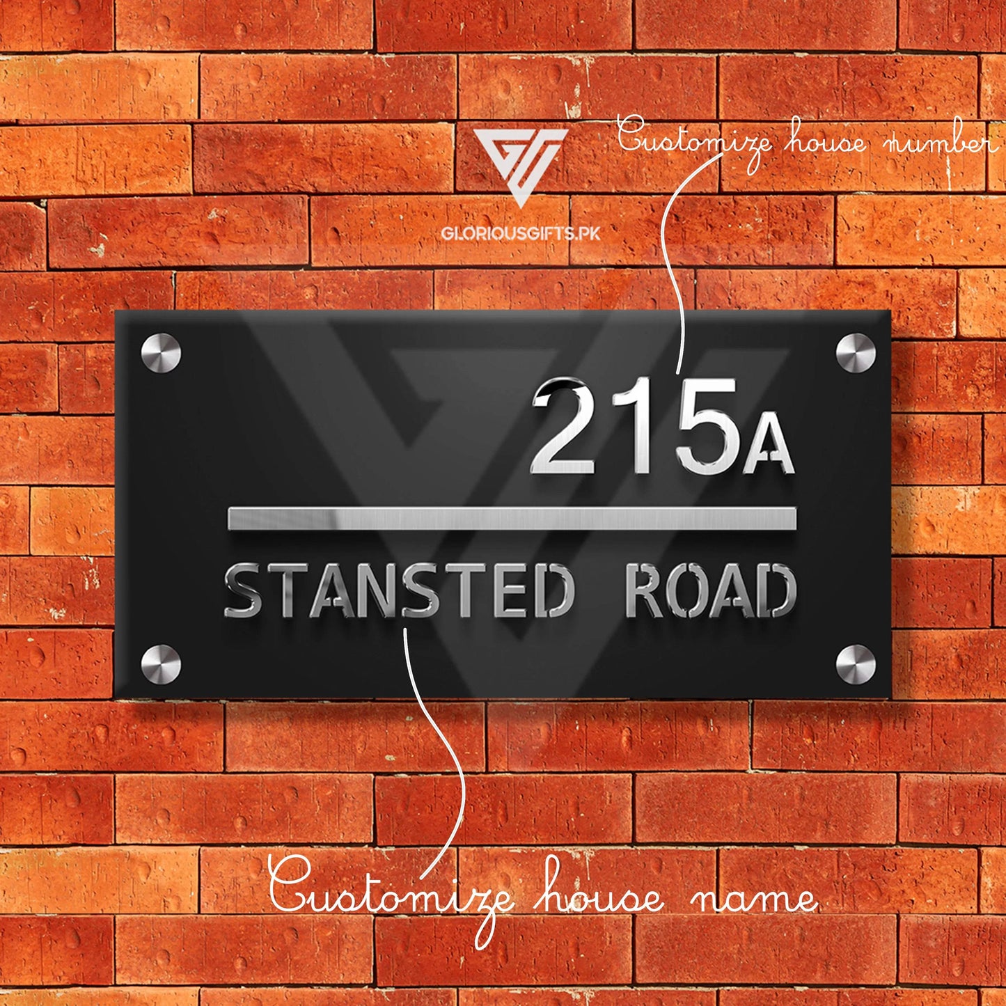 Custom House Plate | GN003 - GloriousGifts.Pk | Pakistan's 1 Office & Home Decoration Brand
