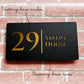 3D Floating House Plate  Matte Black | GN007