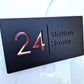 3D Floating House Plate  Matte Black | GN007