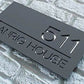 Grey & Silver Mirror Address Plaque | GN009 - GloriousGifts.Pk | Pakistan's 1 Office & Home Decoration Brand