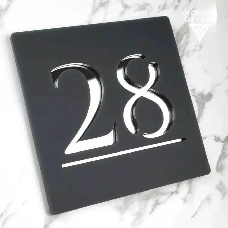 Laser Cut Floating Name Plate  White,Gold,Silver | GN011