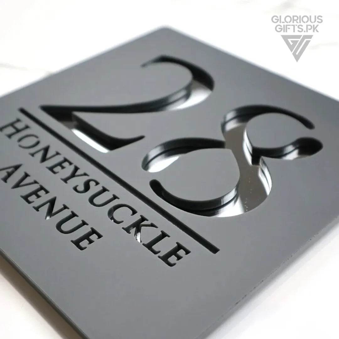 Laser Cut Floating Name Plate  White,Gold,Silver | GN011 - GloriousGifts.Pk | Pakistan's 1 Office & Home Decoration Brand