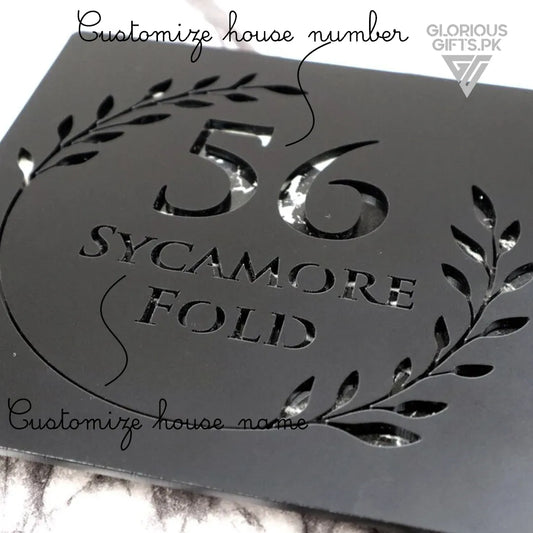Matte Black Square House Numbers | GN015