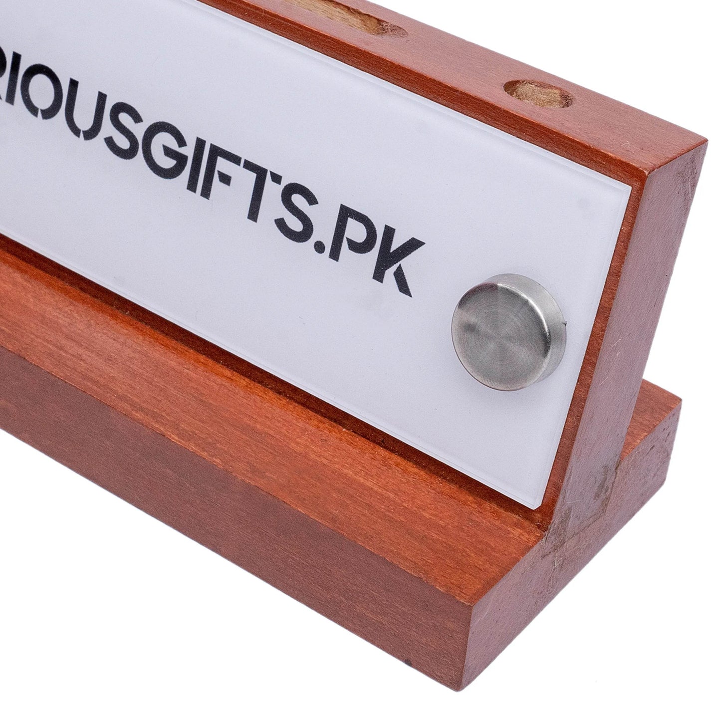 Bronze Desk Name Plate with Card Pen Holder | GT001 - GloriousGifts.Pk | Pakistan's 1 Office & Home Decoration Brand