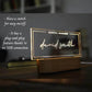 Custom Acrylic Desk Sign with USB Light | GT006 - GloriousGifts.Pk | Pakistan's 1 Office & Home Decoration Brand