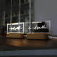 Custom Acrylic Desk Sign with USB Light | GT006 - GloriousGifts.Pk | Pakistan's 1 Office & Home Decoration Brand