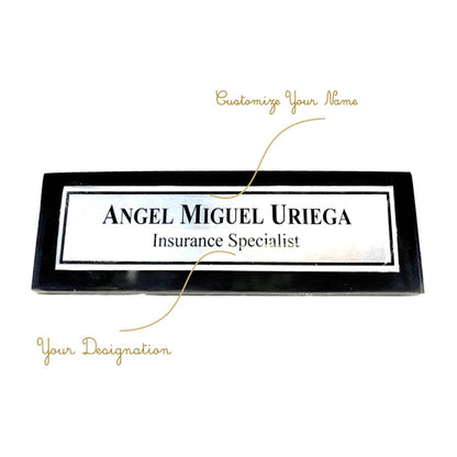 Solid Acrylic Triangle Desk Plate | GT007 - GloriousGifts.Pk | Pakistan's 1 Office & Home Decoration Brand