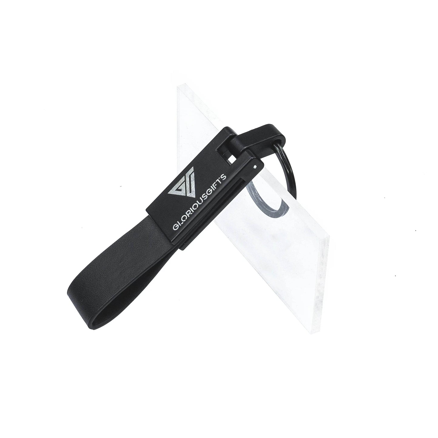 Custom Engraved Leather & Metal Keychain | GX006 - GloriousGifts.Pk | Pakistan's 1 Office & Home Decoration Brand