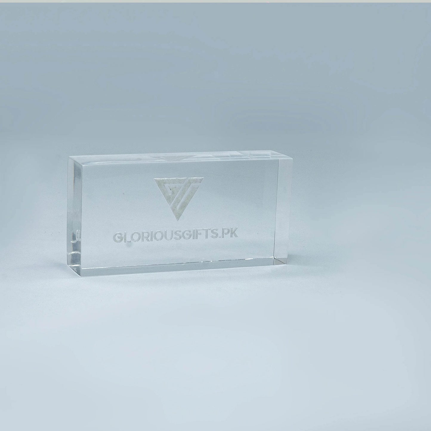 Custom Transparent Paperweight Engraved | GX008 - GloriousGifts.Pk | Pakistan's 1 Office & Home Decoration Brand