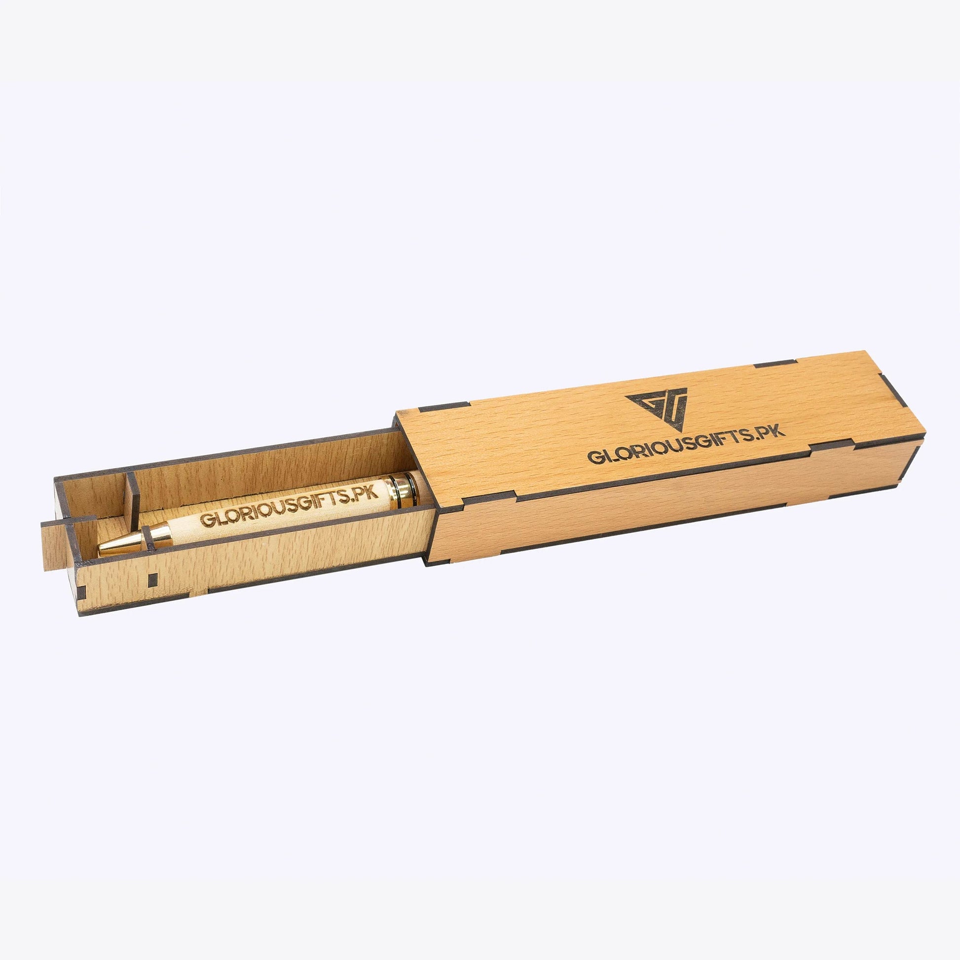 Personalized Engraved Wooden Ballpoint Pens with Box | GP007 - GloriousGifts.Pk | Pakistan's 1 Office & Home Decoration Brand