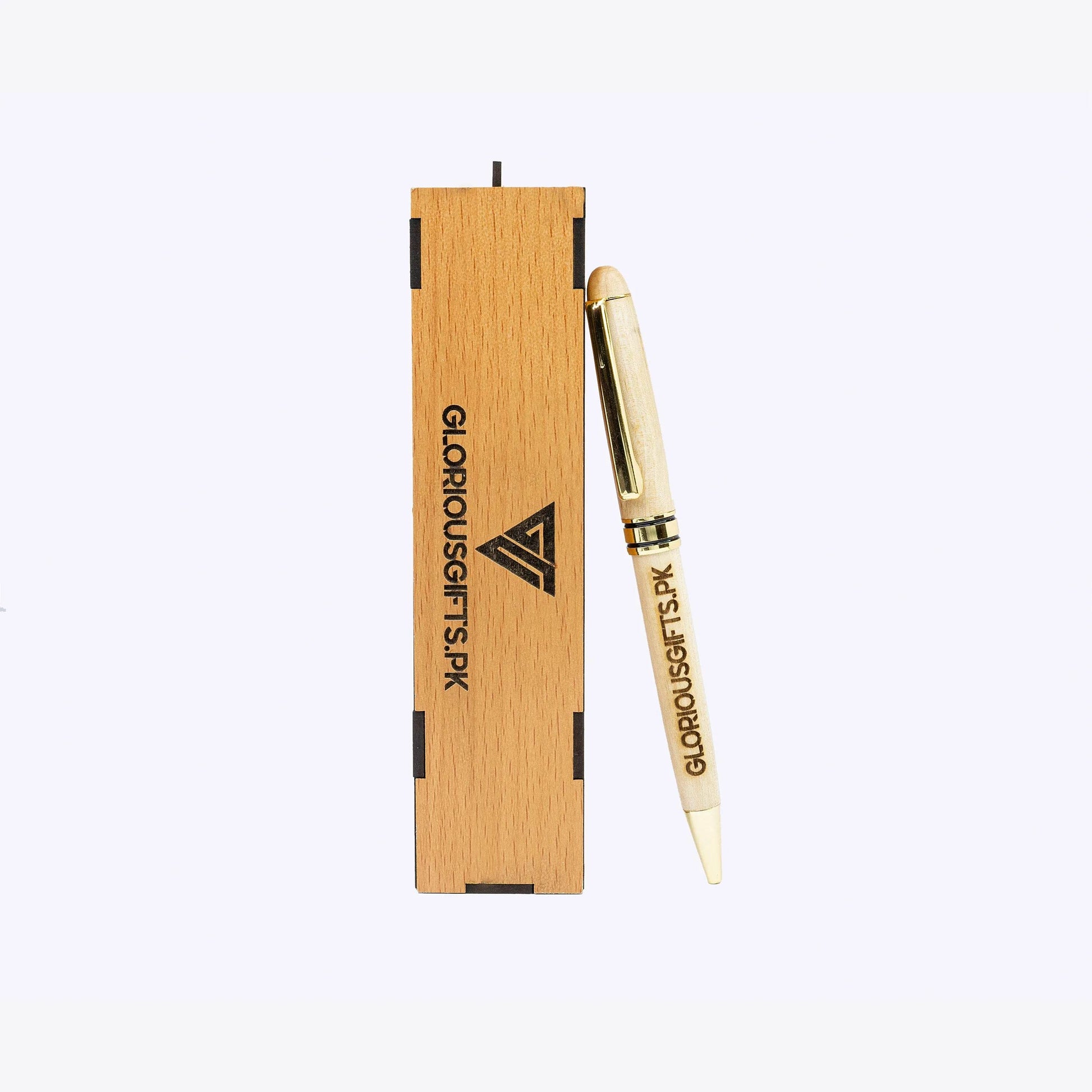 Personalized Engraved Wooden Ballpoint Pens with Box | GP007 - GloriousGifts.Pk | Pakistan's 1 Office & Home Decoration Brand