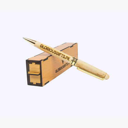 Personalized Engraved Wooden Ballpoint Pens with Box | GP007 - GloriousGifts.Pk | Pakistan's 1 Office & Home Decoration Brand