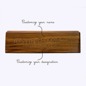 Wooden Desk Name Plate | GT009