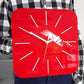 Clock HIPNOTIC Large Red Silent Clock | GC002 - GloriousGifts.Pk | Pakistan's 1 Office & Home Decoration Brand