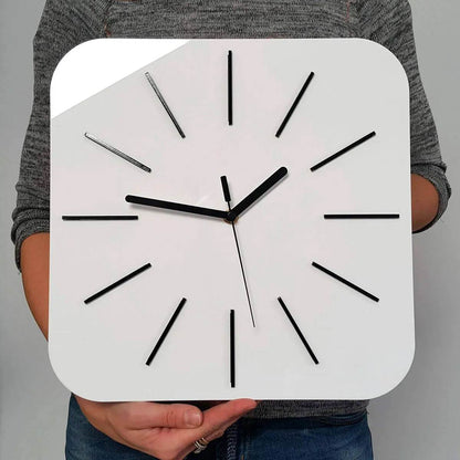 Clock HIPNOTIC Large white Silent Clock | GC008 - GloriousGifts.Pk | Pakistan's 1 Office & Home Decoration Brand