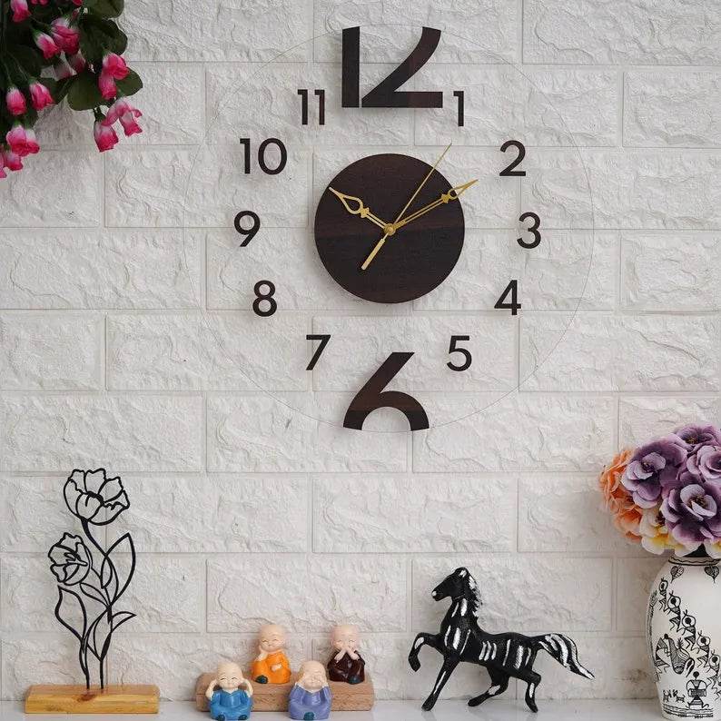 Printed Numbring Acrylic Wall Clock | GC009 - GloriousGifts.Pk | Pakistan's 1 Office & Home Decoration Brand