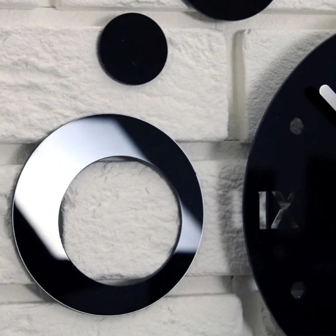 Modern Mirror Wall Clock Kids Room Gift | GC010