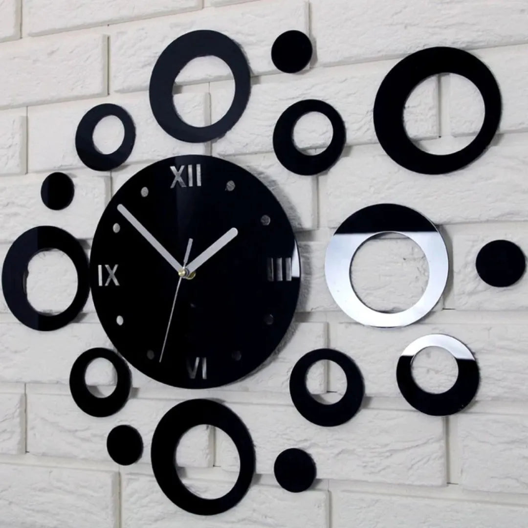 Modern Mirror Wall Clock Kids Room Gift | GC010