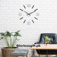 Large Black & Mirror Wall Clock Silver Accents | GC020 - GloriousGifts.Pk | Pakistan's 1 Office & Home Decoration Brand