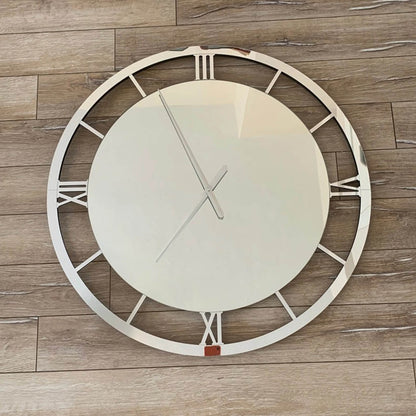 Modern Large Mirrored Clock Silver Numerals | GC011 - GloriousGifts.Pk | Pakistan's 1 Office & Home Decoration Brand