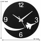 Airplane Round Wooden Clock  for Living Room | GC004 - GloriousGifts.Pk | Pakistan's 1 Office & Home Decoration Brand