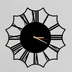 Black Oversized Silent Wooden Clock | GC013