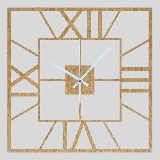 Roman Wooden Clock  Minimalist Home Décor | GC014