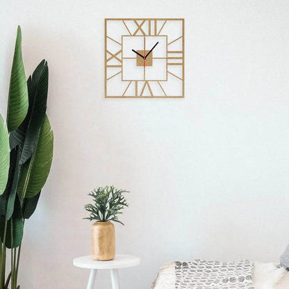 Roman Wooden Clock Minimalist Home Décor | GC014 - GloriousGifts.Pk | Pakistan's 1 Office & Home Decoration Brand